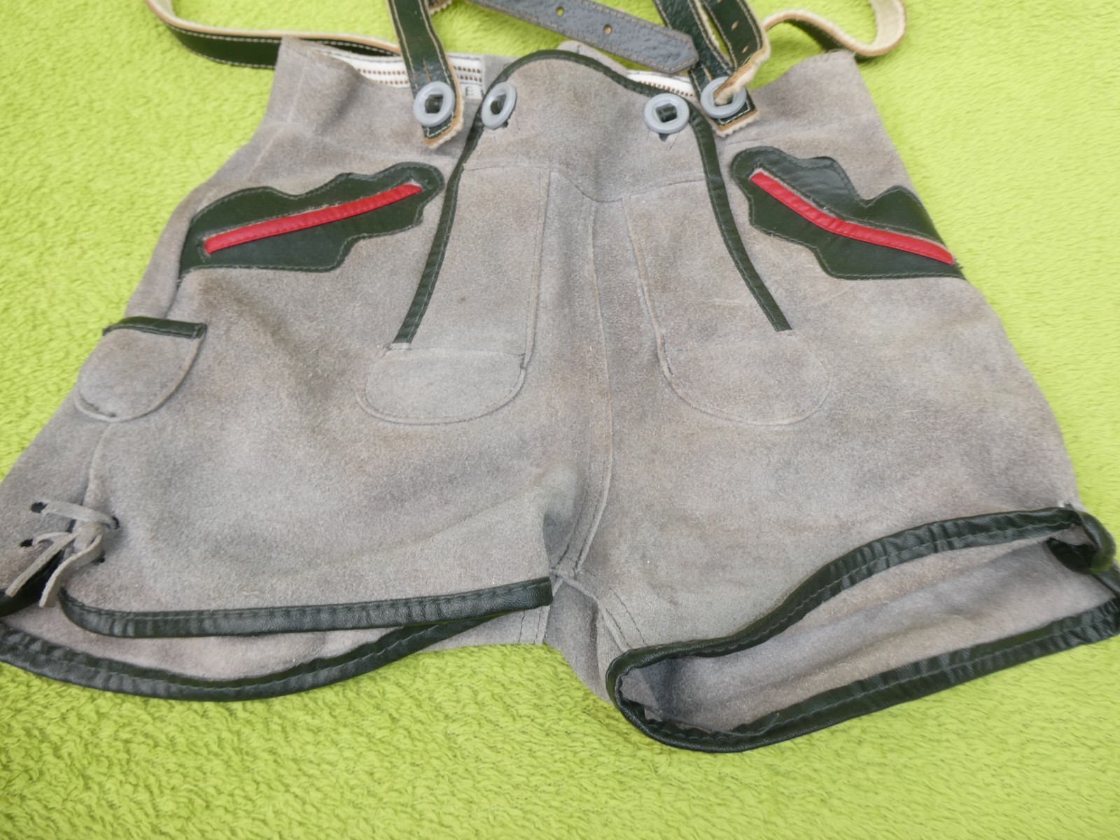 Vintage Short Kids Traditional Lederhosen Lederhosen Size 110
