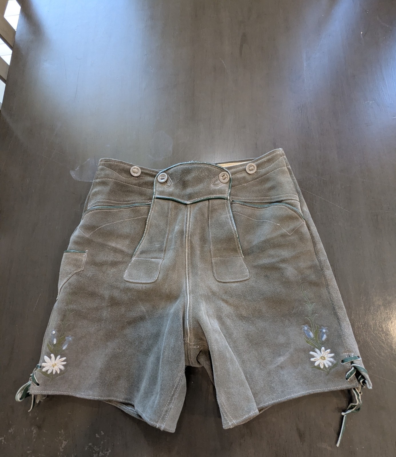 Vintage Lederhosen Suede Leather Made In Austria 30×17