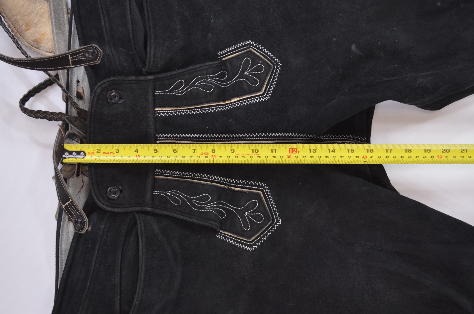 Vintage HandMade Bavarian Lederhosen Leather Pants Men’s sz US ~ W38 / EUR ~ XXL