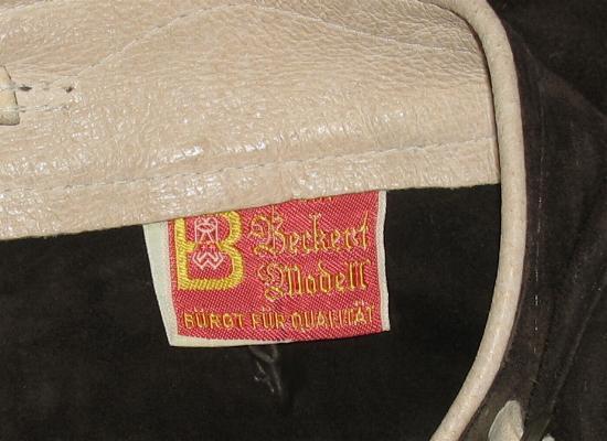 Beckert men’s costume pants/knee band Lederhosen in dark brown approx. 42-44