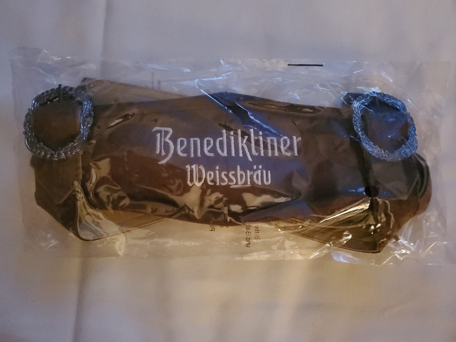 Benediktiner Weissbräu Lederhosen Suspenders German NOS Oktoberfest New Unopened