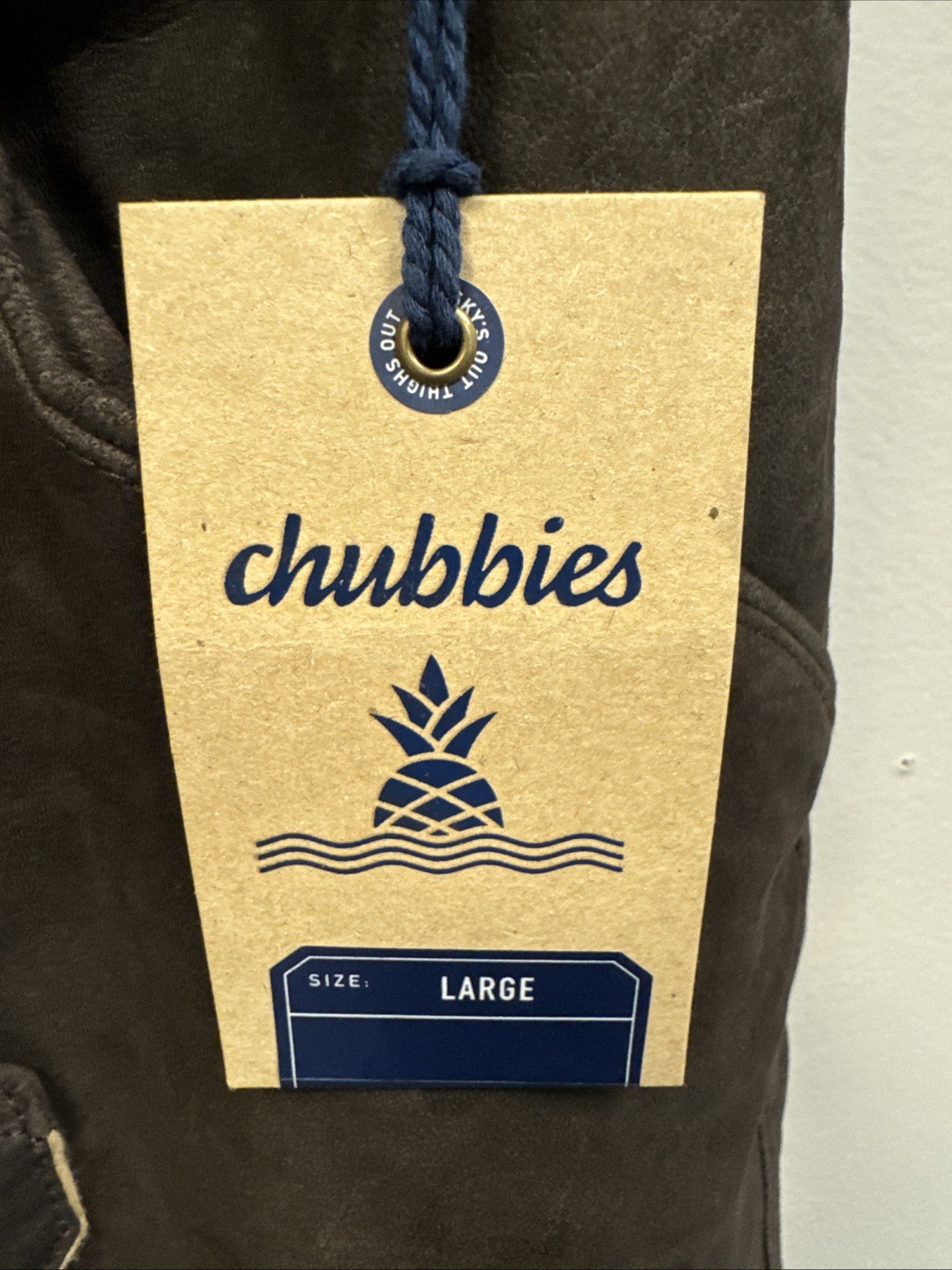 NWT Chubbies Mens Large Lederhosen Brown Suede Lamb Leather German Oktoberfest