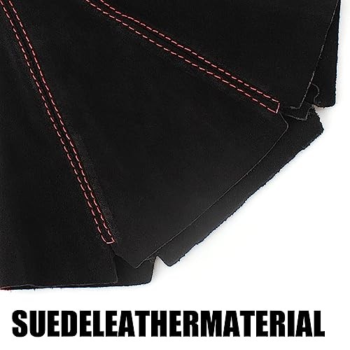Car Shift Boot Cover, Suede Leather Shift Knob Boot Dust Cover, Black/Black