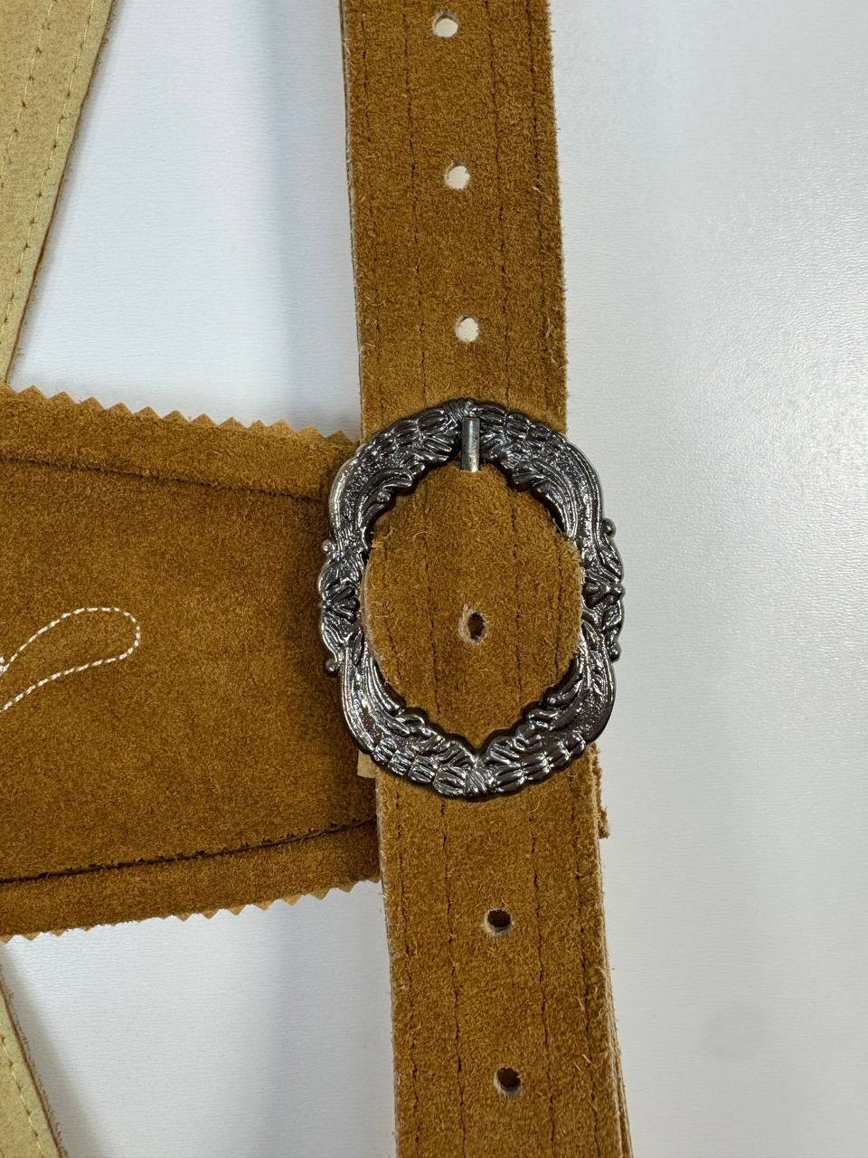 Almbock Genuine Leather Suede Lederhosen Bavarian Oktoberfest Trachten Men 48