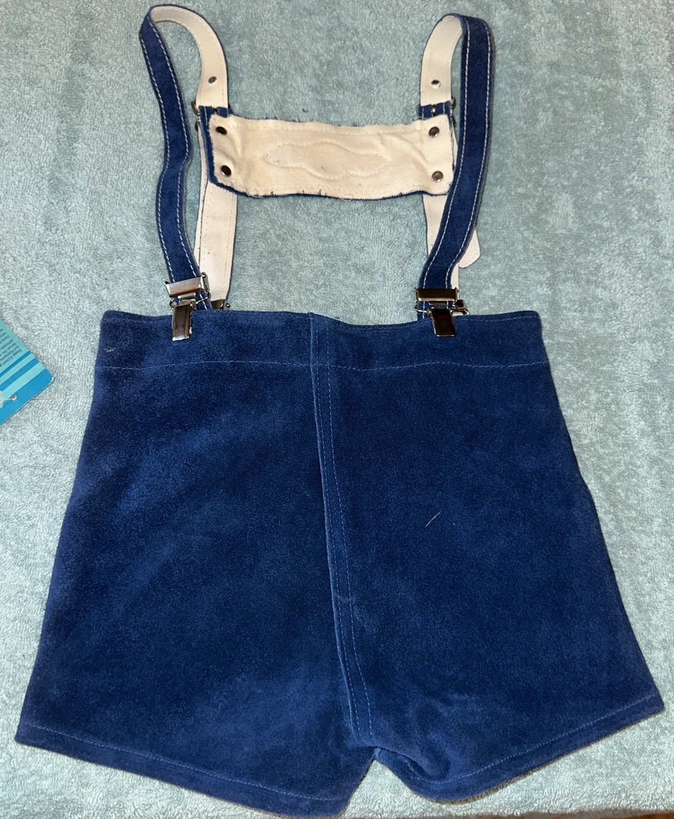 Vintage Authentic German Oktoberfest LEDERHOSEN Childs Shorts Suspender Leather