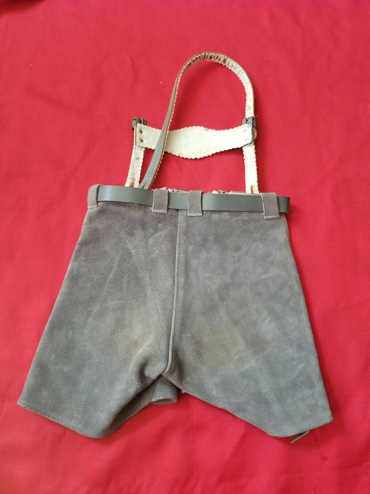 Vintage German Childrens Lederhosen suede Oktoberfest Shorts Size 5