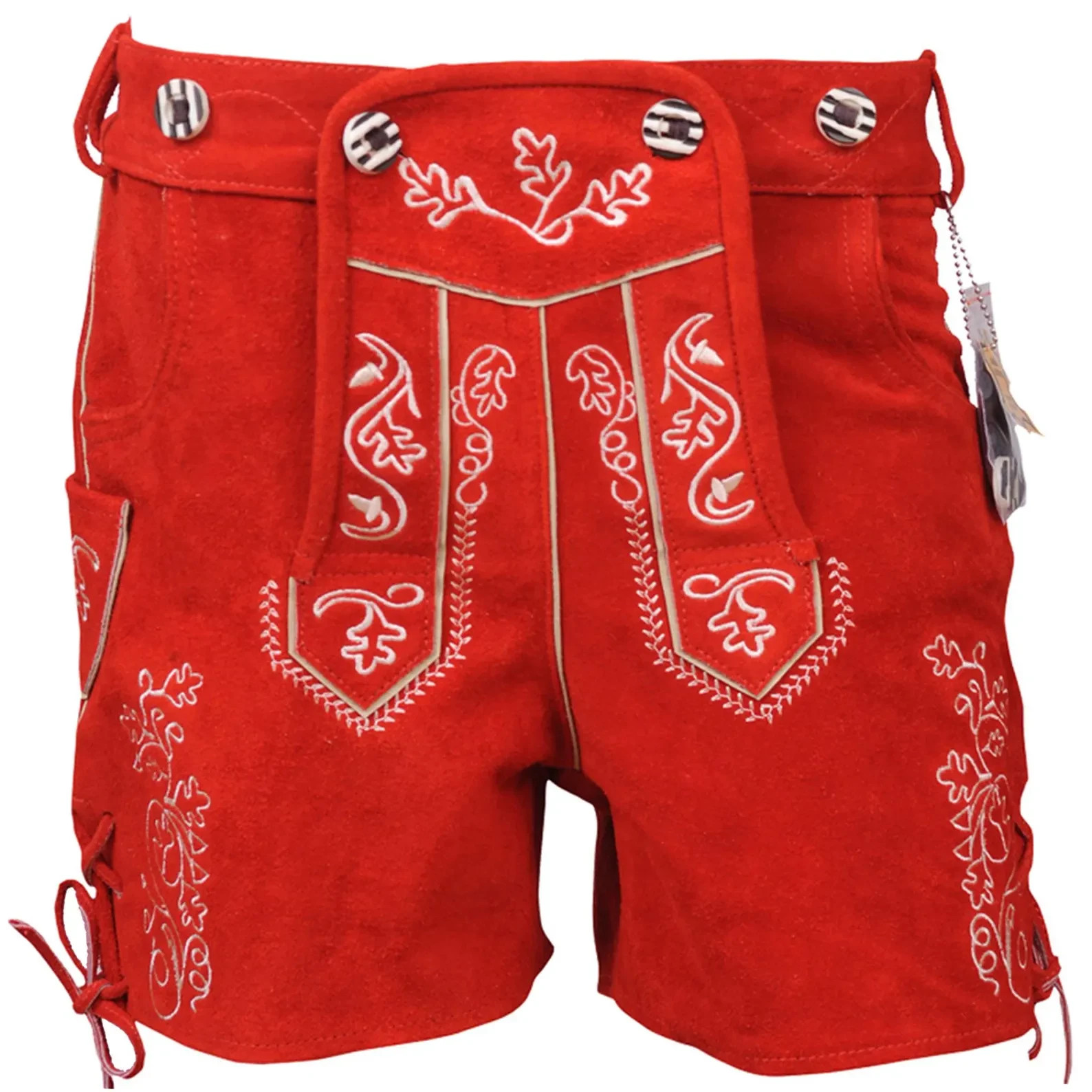 Womens Lederhosen Shorts Suede Leather | Oktoberfest Costume for Women | German