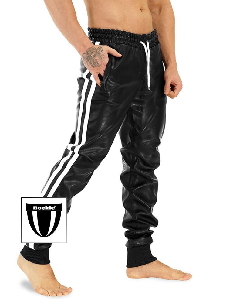 Bockle® Boyjog Faux Pants Faux Leather Trousers Joggers Leather Joggers