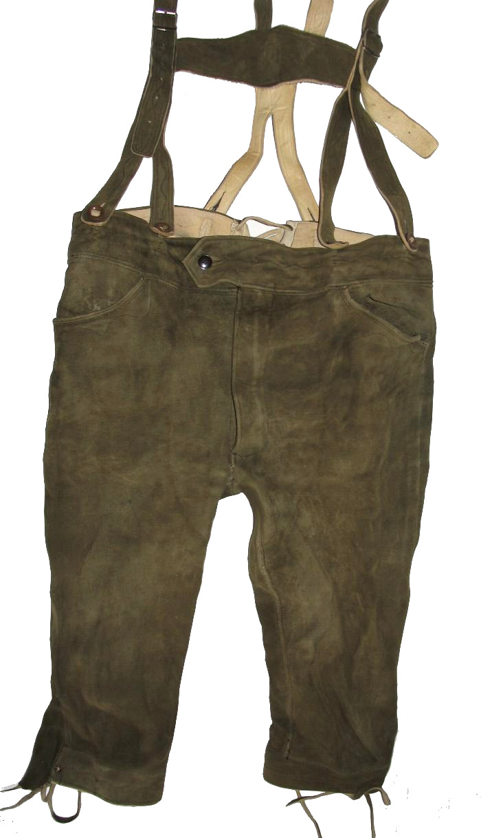 Traditional Costume Kniebund- Leather Pants From Deerskin / Men’s Approx. Size