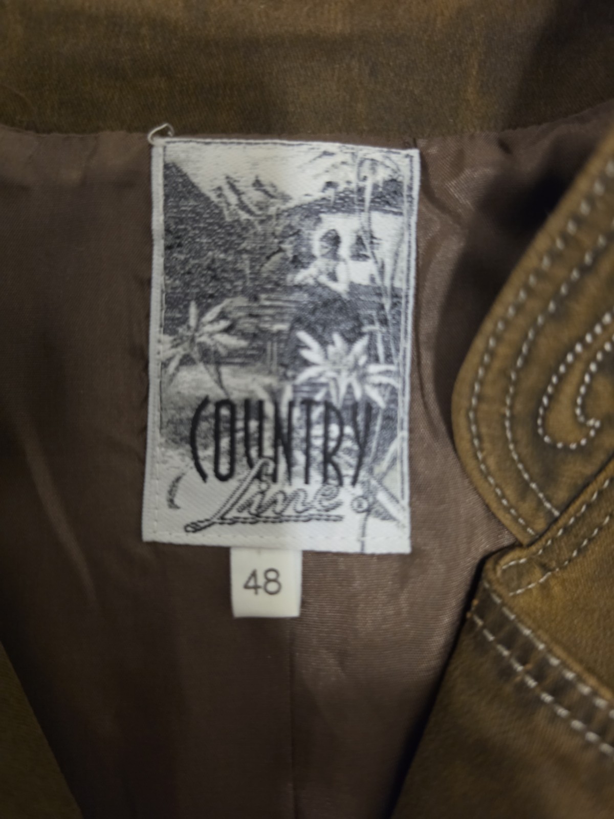 Vintage Country Line German Trachtenweste Traditional Vest Men’s Sz 48 US Sm/med