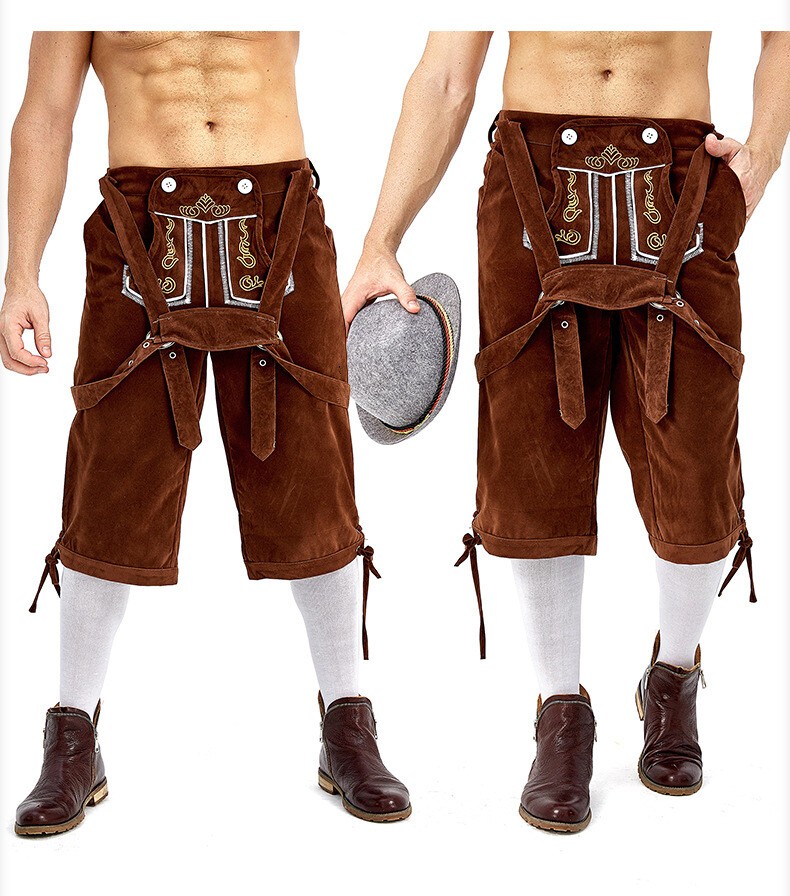 TRADITIONAL MENS BAVARIAN LEDERHOSEN OKTOBERFEST LEDERHOSEN GERMAN SUSPENDER