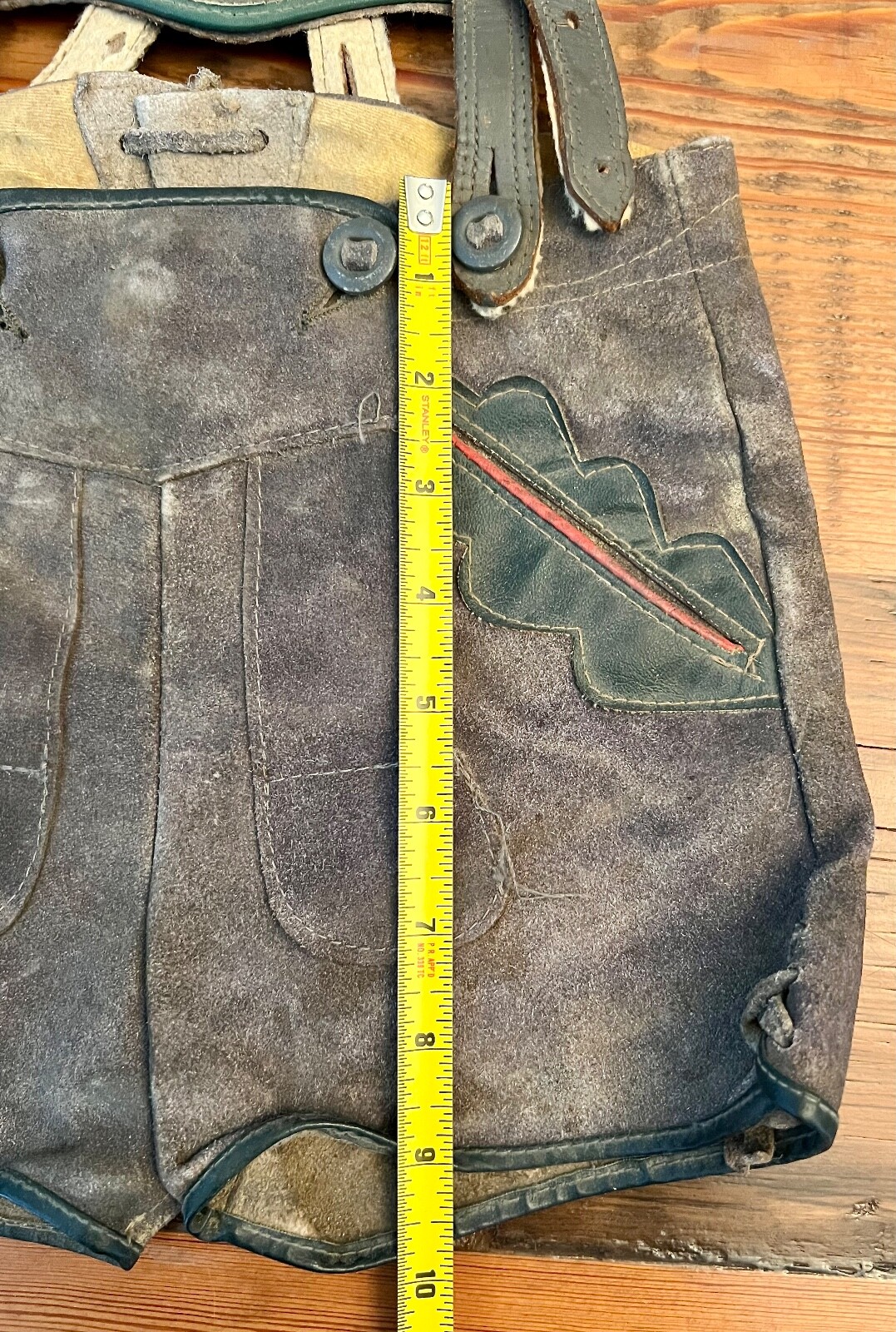 Vintage 60’s Authentic Traditional Suede Lederhosen German Suspender Boys Shorts