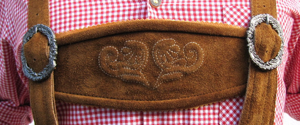 HIRSCHBERGER Trachten Lederhose Kniebund Gr. 46 – 72 Wildleder braun Camel