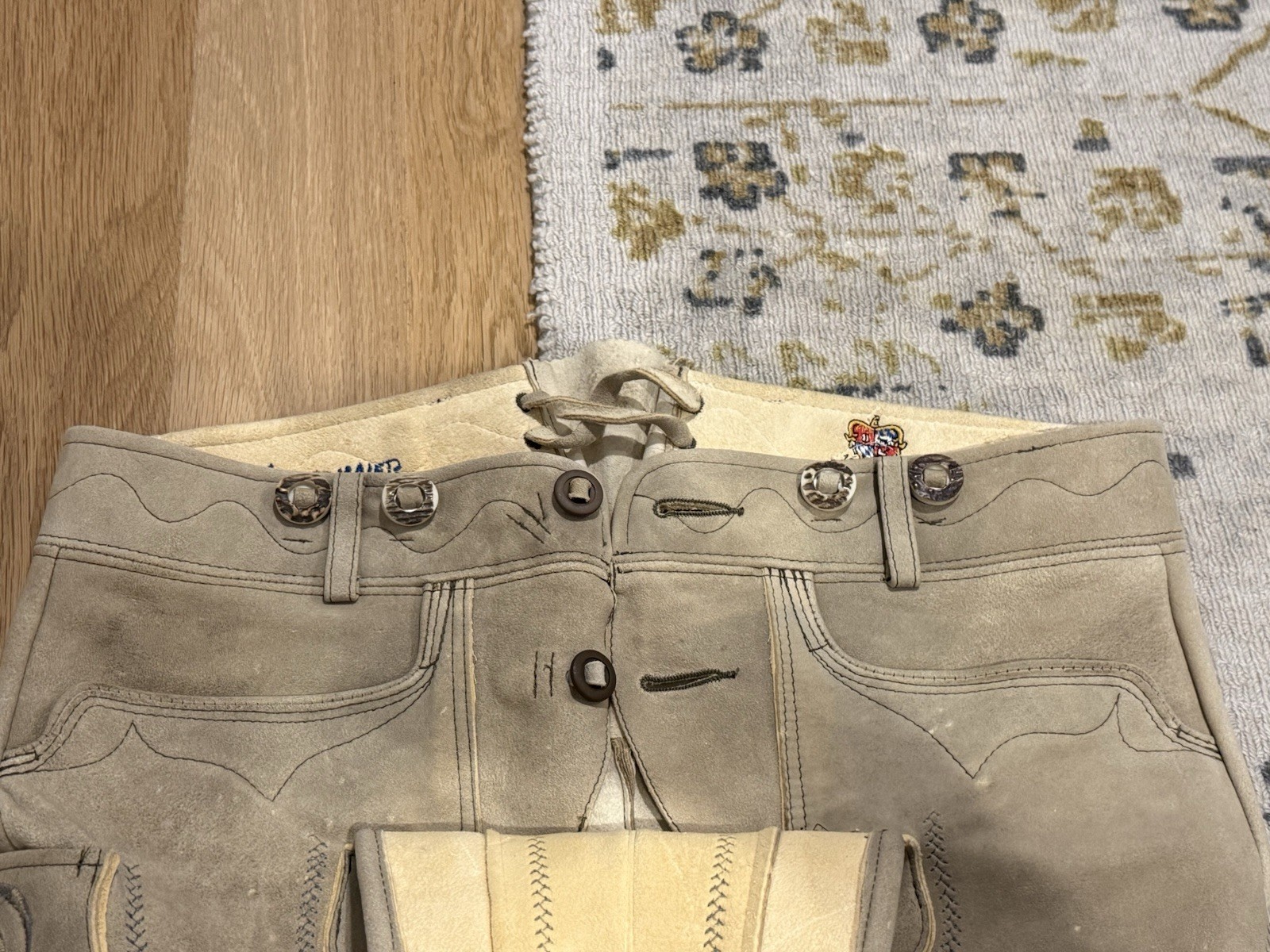 NWT Meindl Angermaier Men’s Lederhosen Trachten Brown Leather