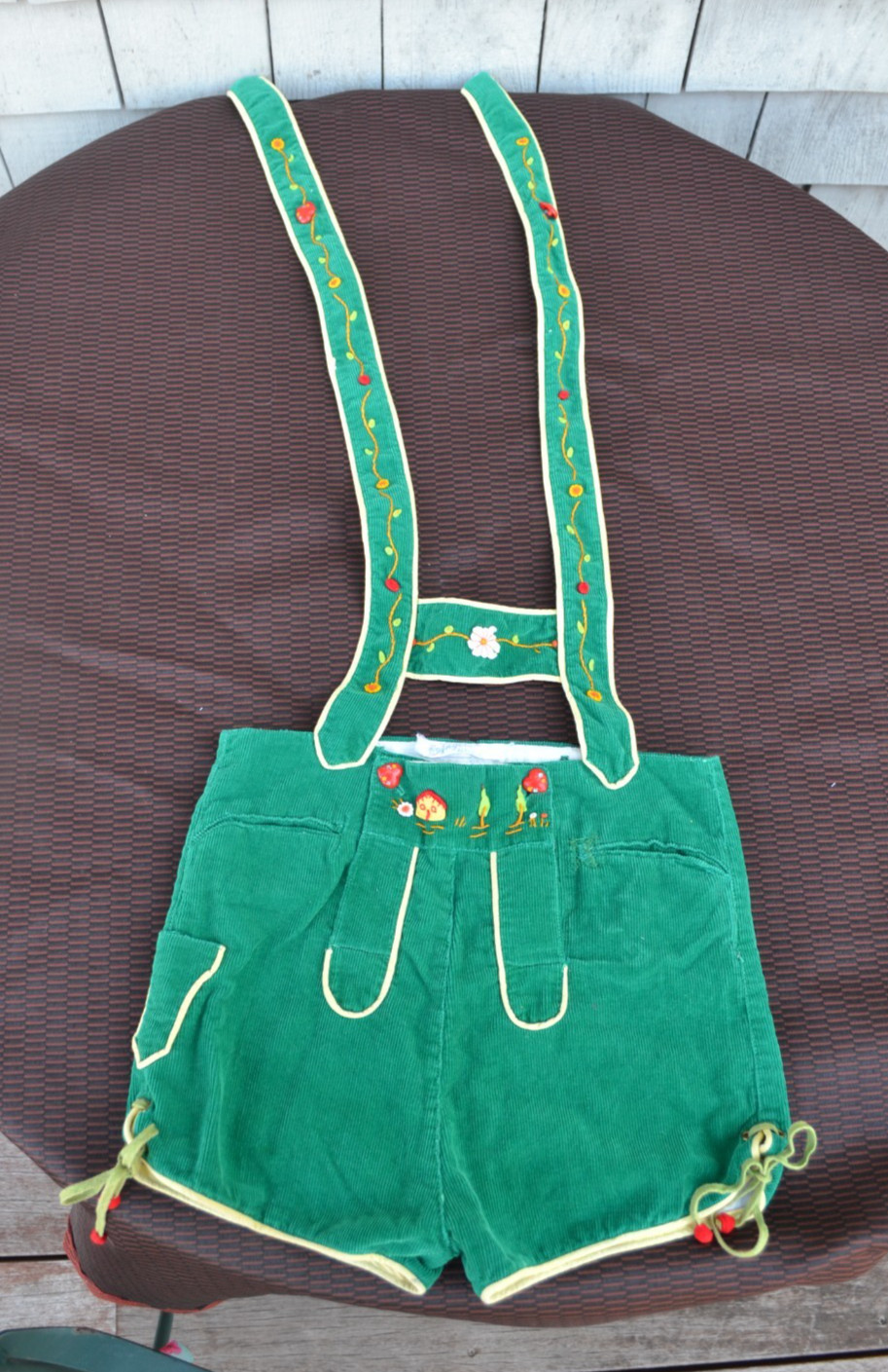 VTG Fabric Child’s Lederhosen Shorts made by Creazioni Angelo Alessandria