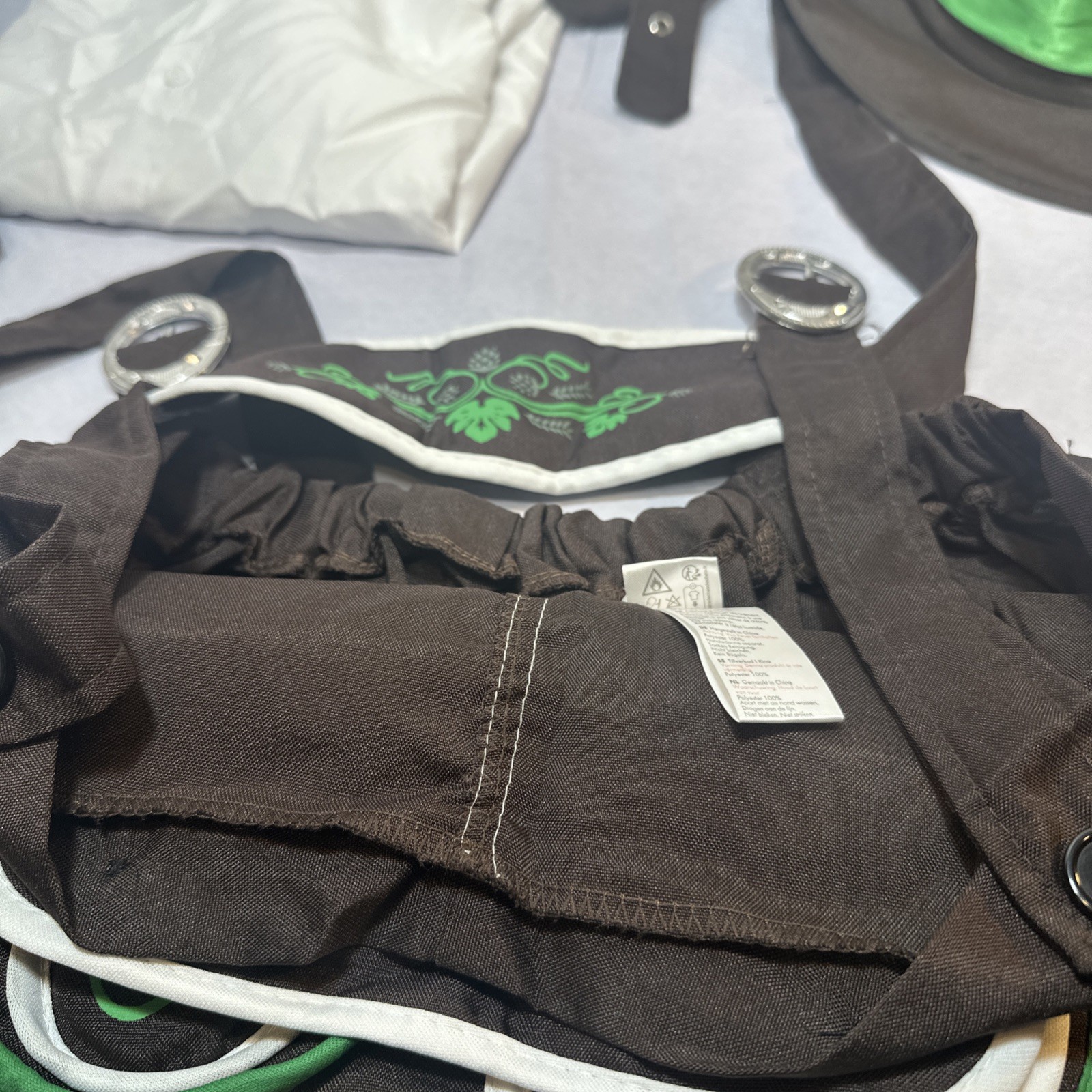 Mens Oktoberfest LG Bavarian Lederhosen Beer Fest Bavarian German 3 PC