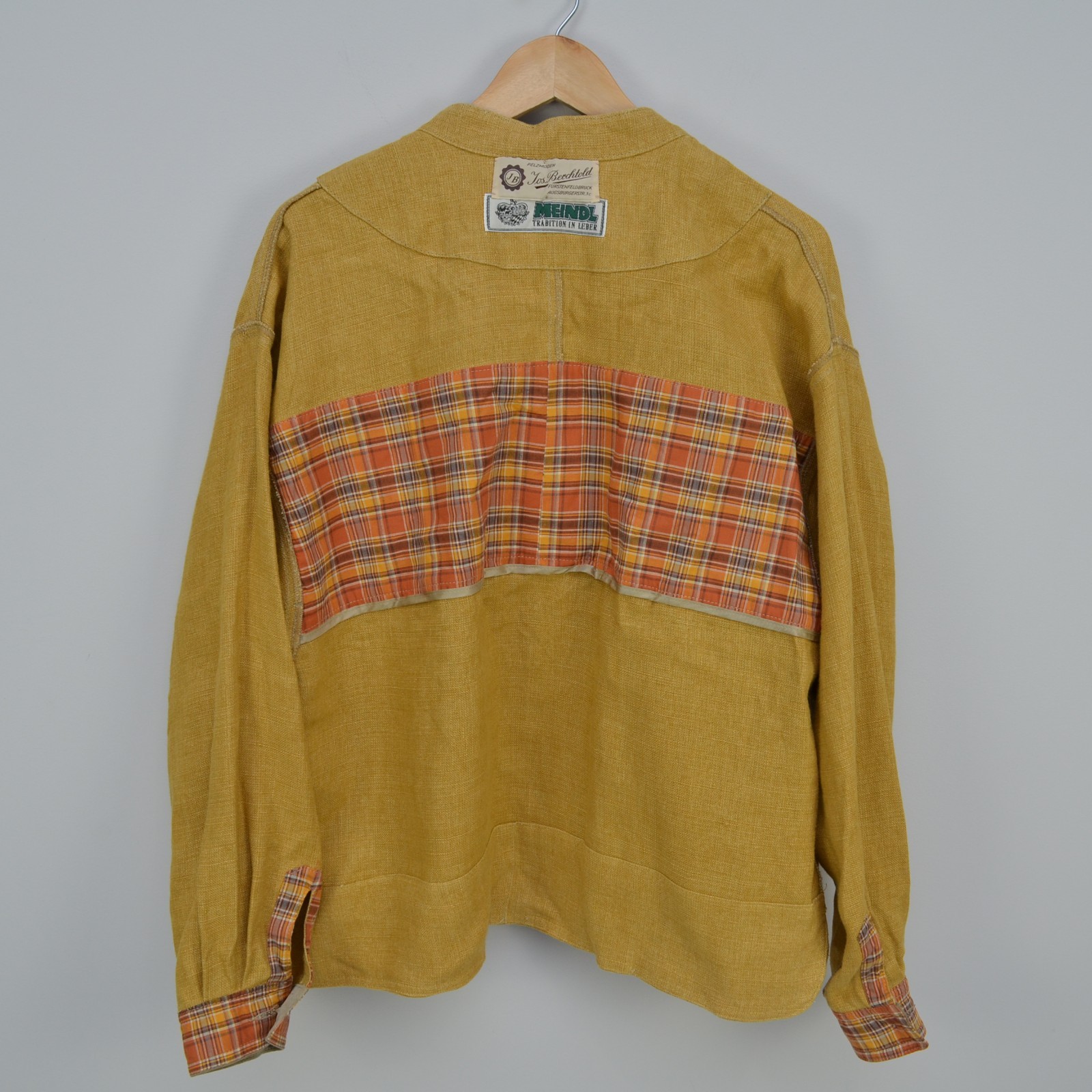 Vintage Meindl Traditional Bavarian Austrian Trachten Linen Shirt Size?