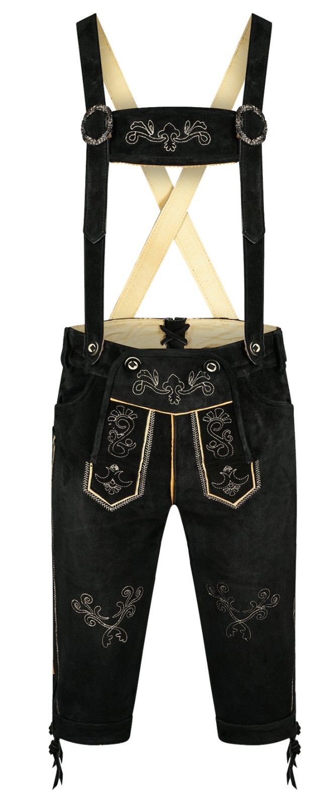 Men’s costume set costume leather pants costume set 6 pieces black pants shirt SLHBH02