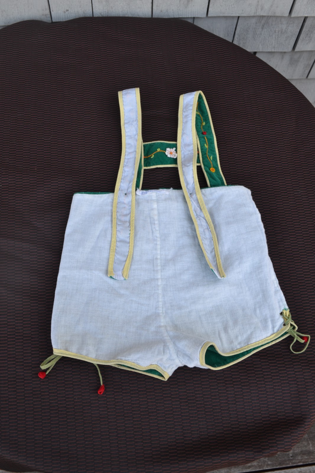 VTG Fabric Child’s Lederhosen Shorts made by Creazioni Angelo Alessandria