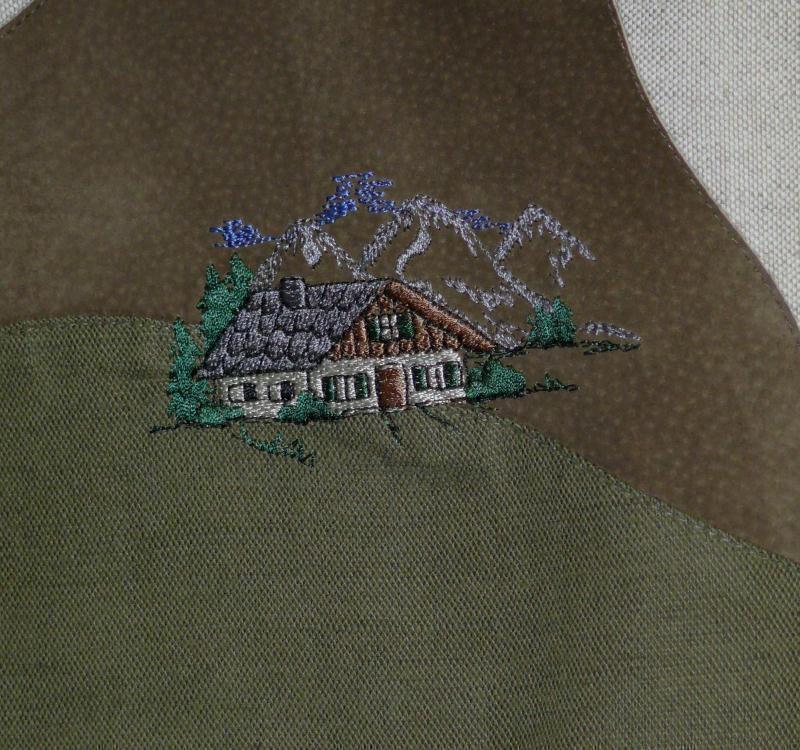LINEN COTTON VEST Oktoberfest Jacket Men German BEIGE Hunting Western / C51″ XL