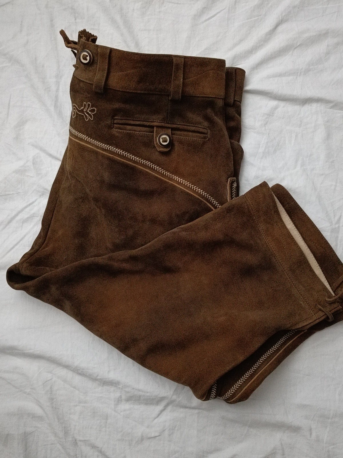 Spieth & Wensky Lederhosen 56 XL Suede Leather Trouser Oktoberfest Trachten
