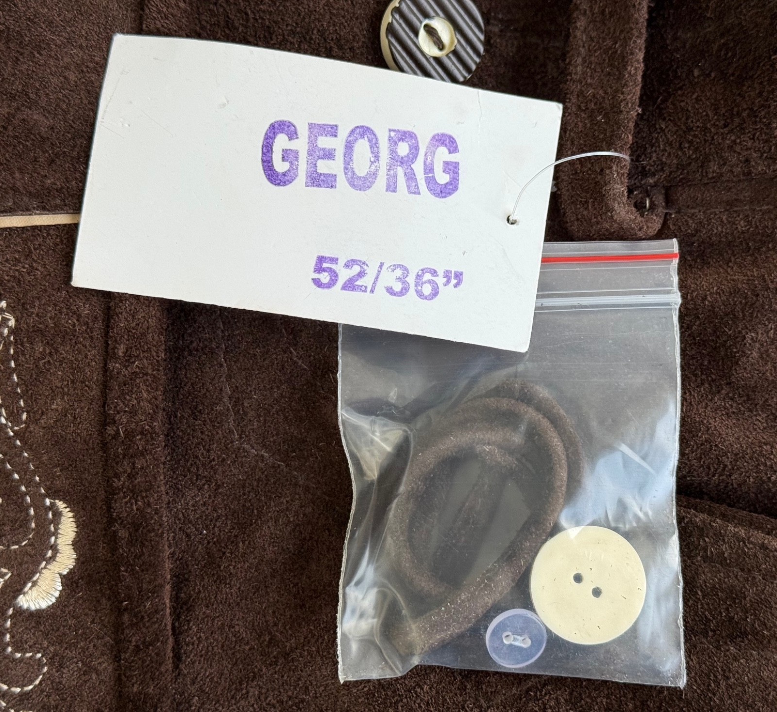 German Georg Leather Lederhosen (Shorts Only) by Lederhosen4u, Tag Size 52/36″