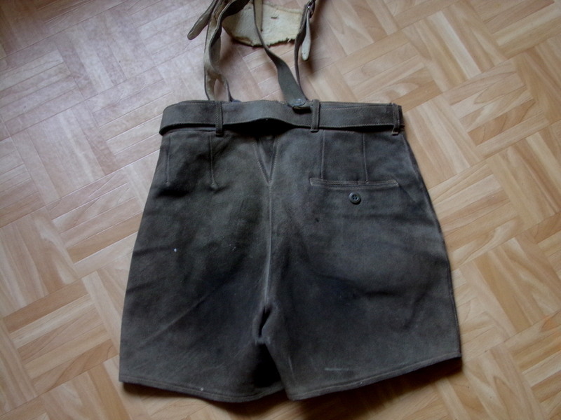 Alte, kurze hose, Lederhose Bergfreund Ges.Gesch.