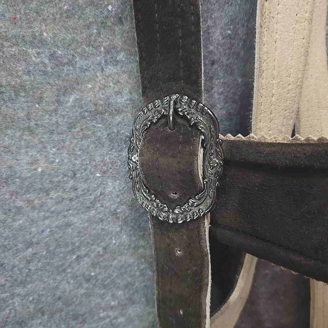 1886 Alpen Trachten Suede Leather Embroidered Lederhosen Bundhosen Suspenders