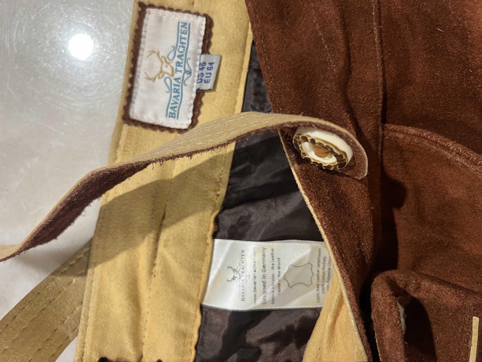 BAVARIA TRACHTEN Lederhosen Men – Genuine Leather Authentic German Oktoberfest