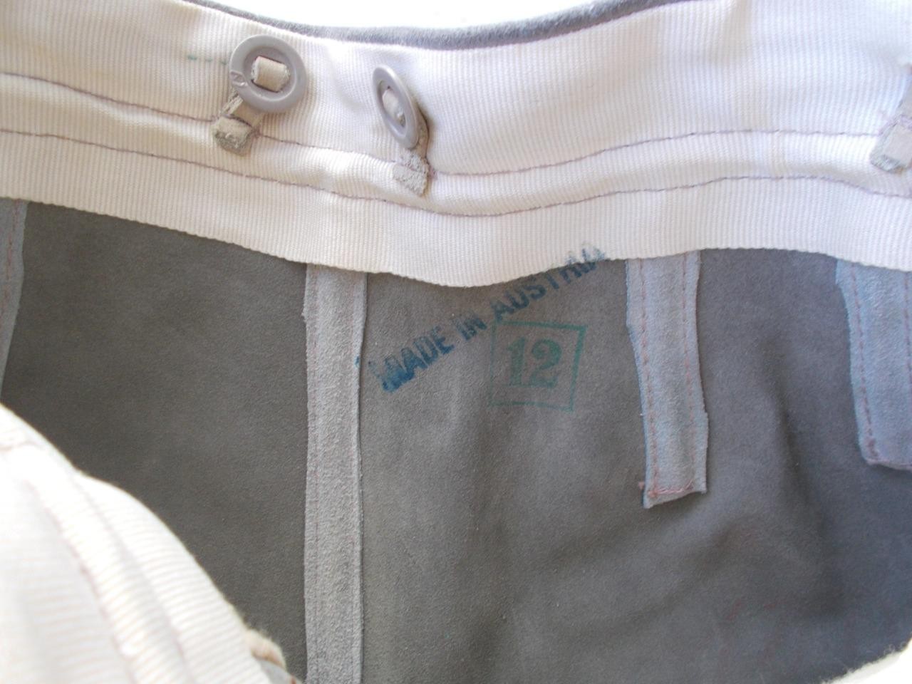 Vintage German Lederhosen Suede Leather SZ 12 Shorts Gray Green Trim Austria