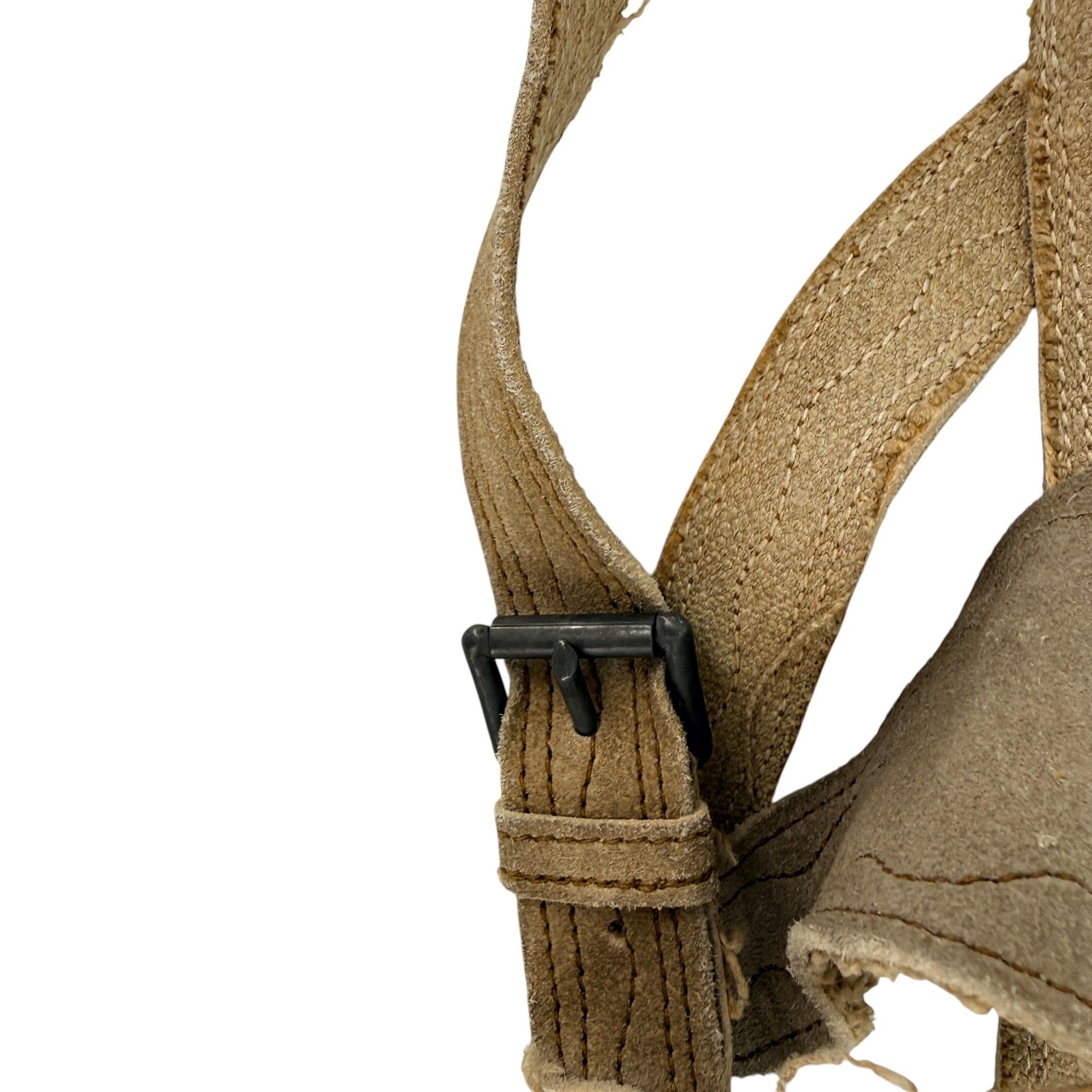Vintage Suede Leather Lederhosen Shorts Suspenders Bavarian Sz 26″ Waist