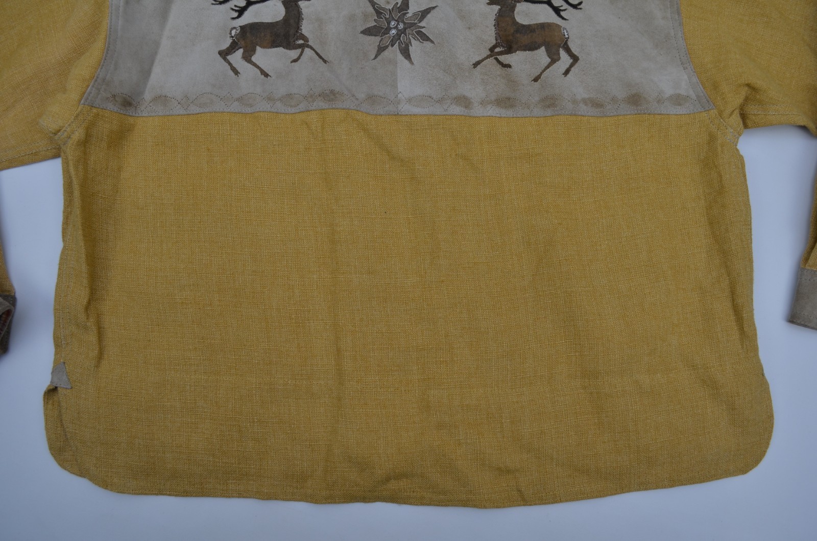Vintage Meindl Traditional Bavarian Austrian Trachten Linen Shirt Size?