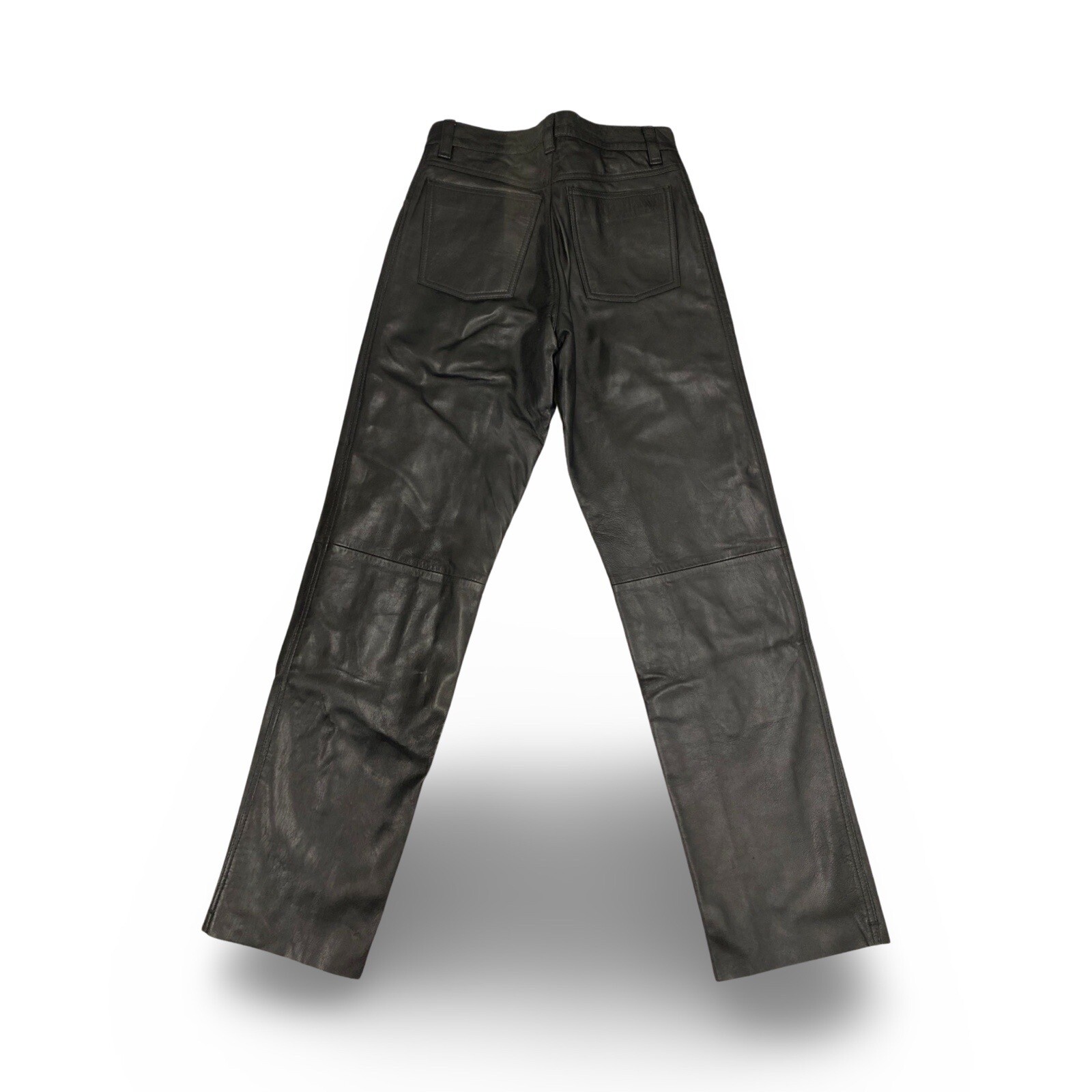 Herren Lederhose Echt Leder Hose Gr.42 Schwarz Sonderangebot Einzelstück