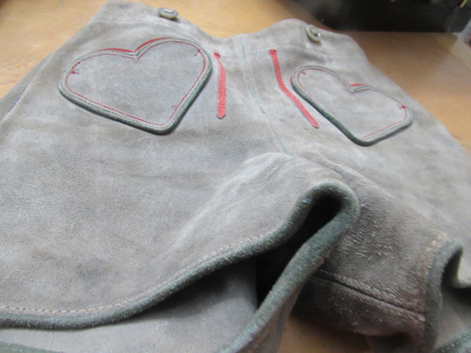 Boys/Toddler Oktoberfest German Gray Lederhosen Leather Pants Child Euro size 3