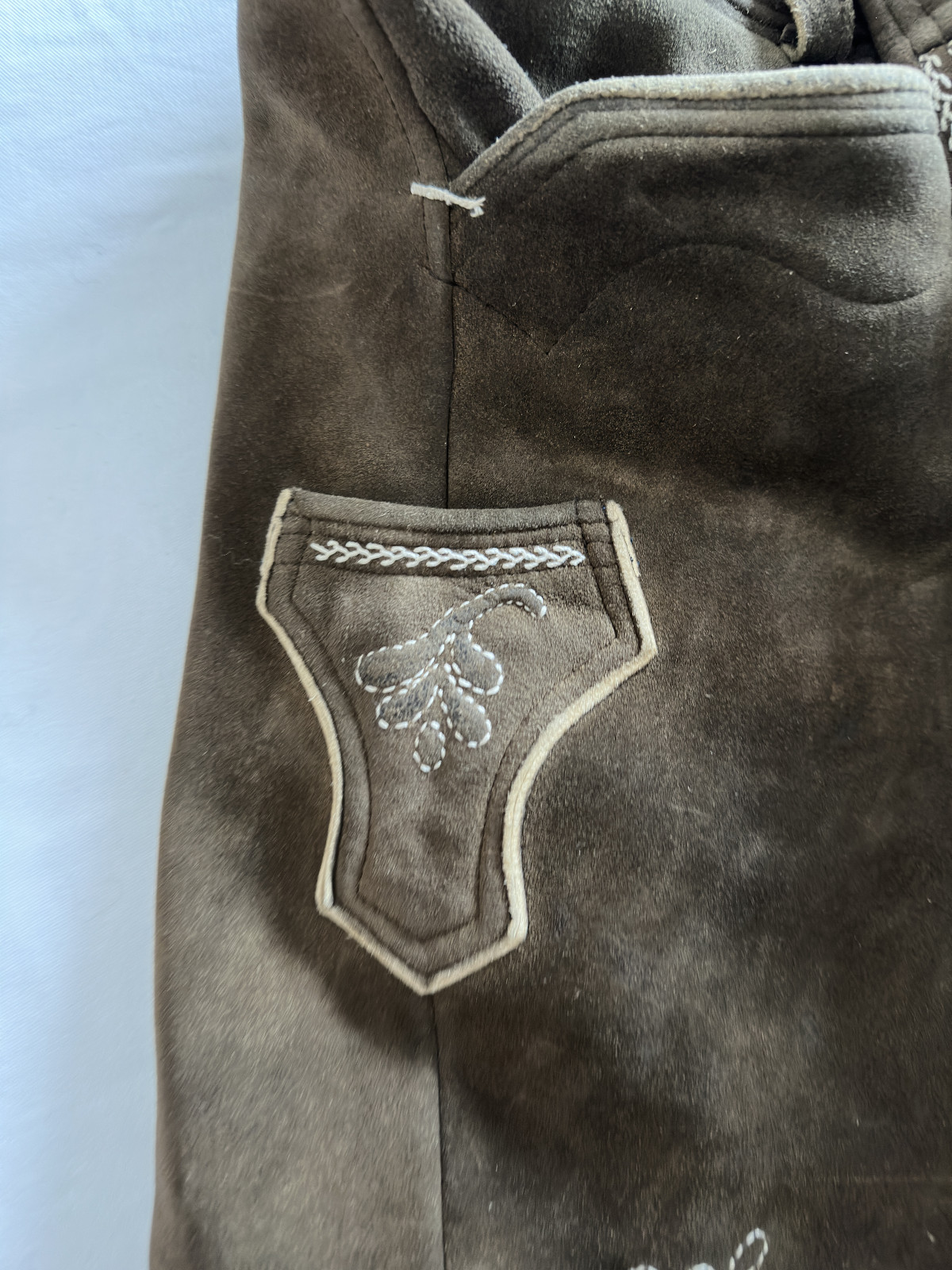 Deerskin Trousers Short Traditional Lederhosen Purest Custom Made Size 56-58 Excellent