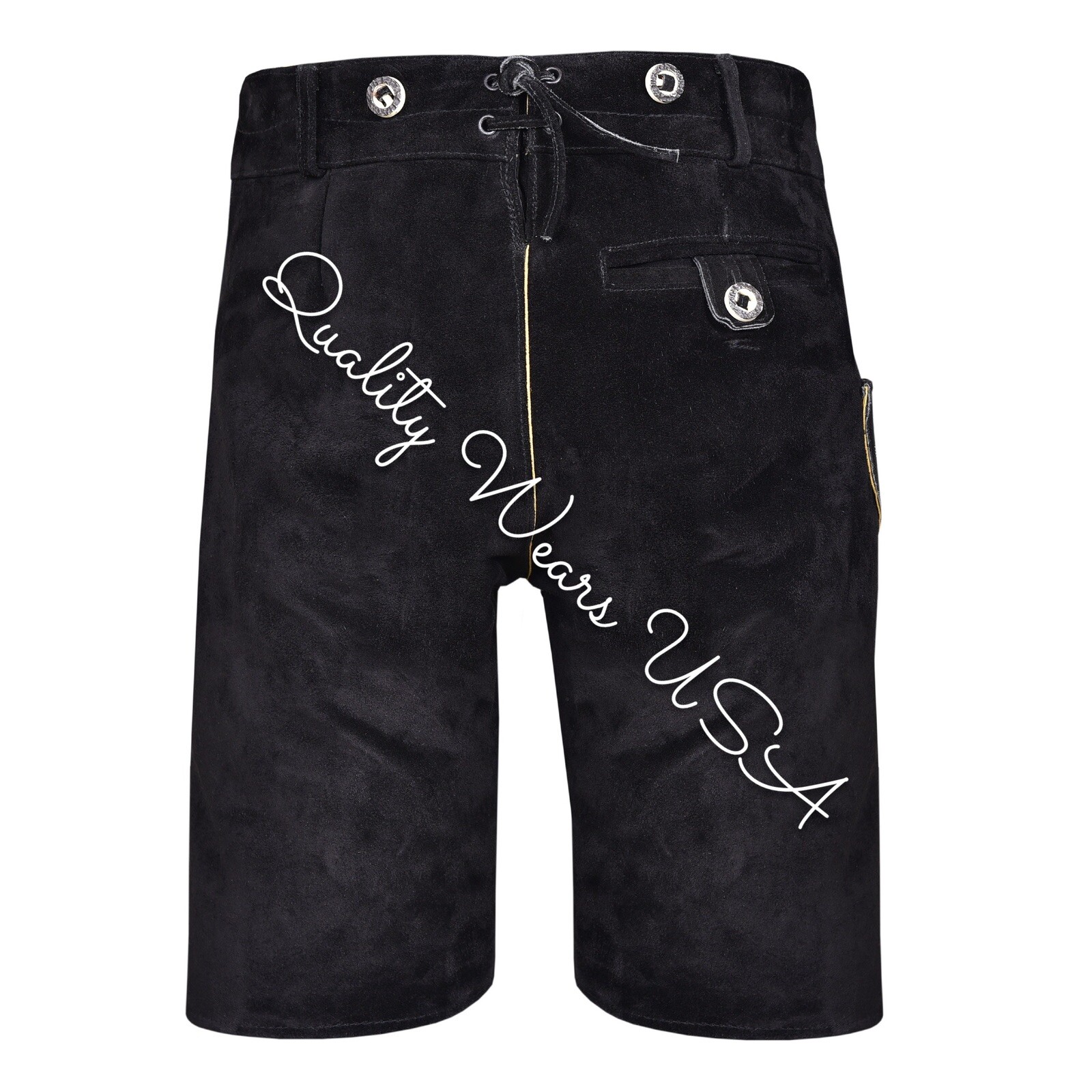 Authentic Men Lederhosen Oktoberfest Bavarian Lederhosen -Leather Trousers Plain