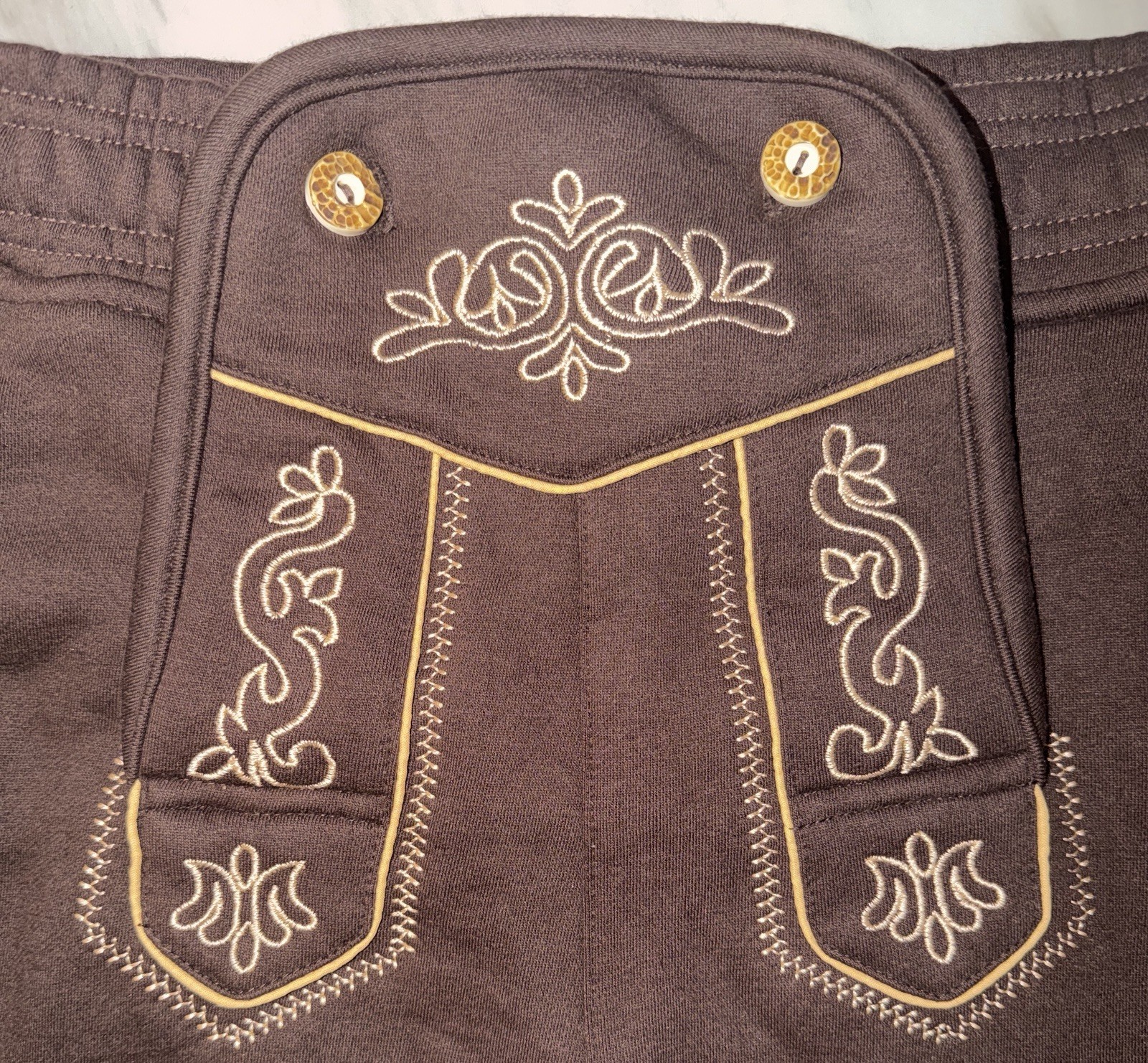 Steigenhofer German Lederhosen Size XXXL Brown Oktoberfest Shorts Made In 🇩🇪