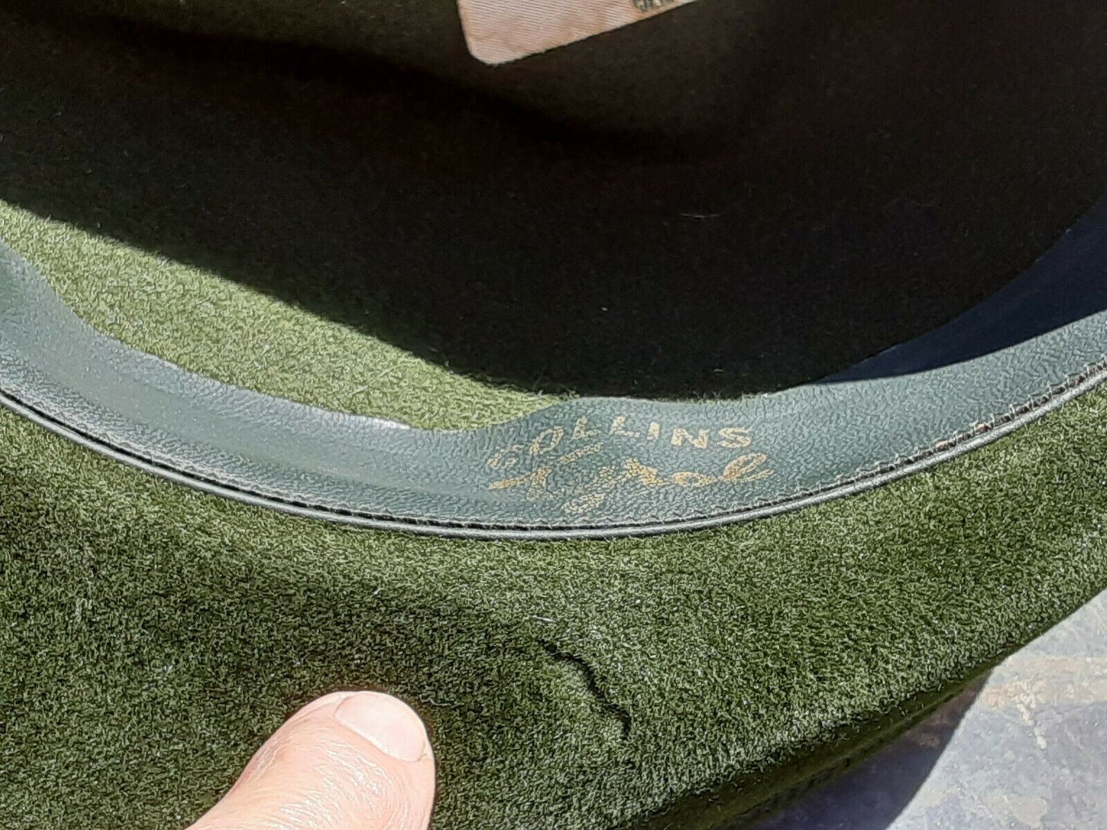 VINTAGE GERMAN GREEN Bavarian INNSBRUCK Mountain HAT by COLLINS SOUCZEK 61w6