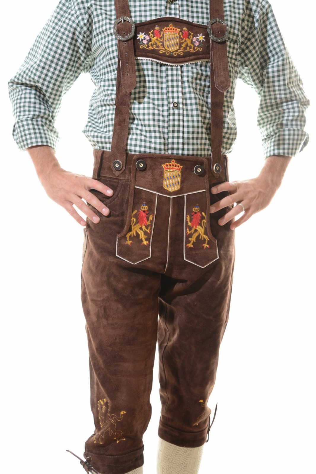 Oktoberfest Lederhosen German Costume German Outfit Tracht Bundhosen #BAYERN*