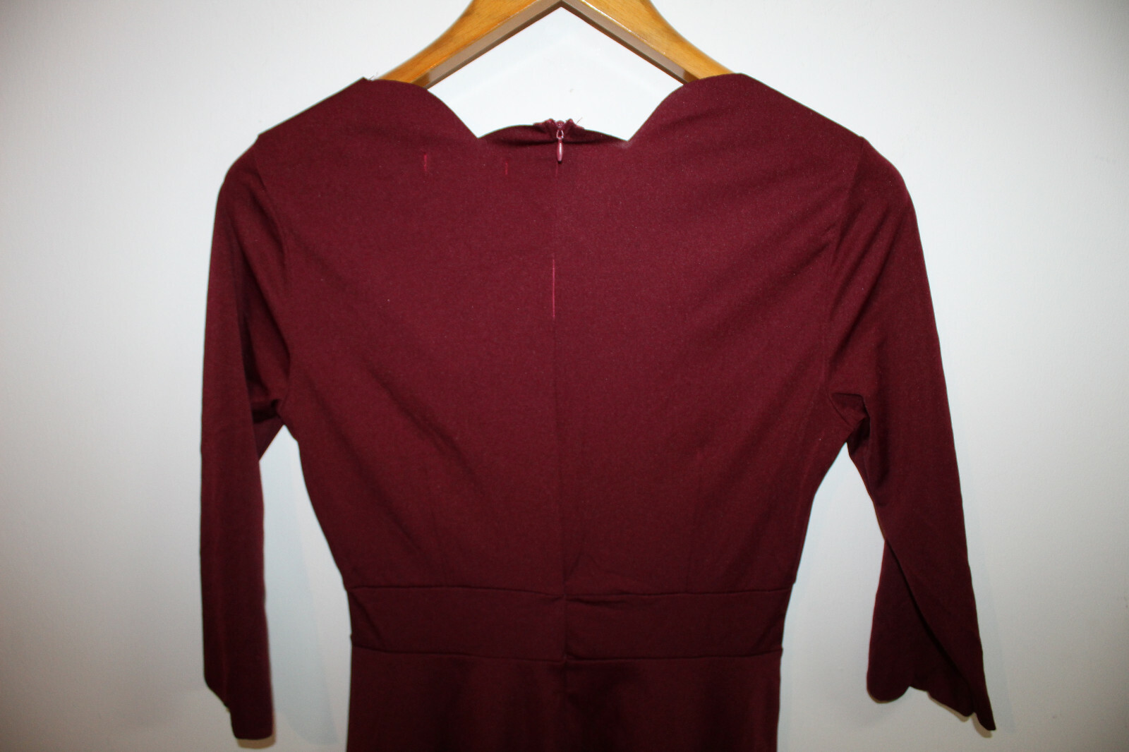 Women’s dress, Kojooin size S, red, 3/4 sleeve (F680-R38)