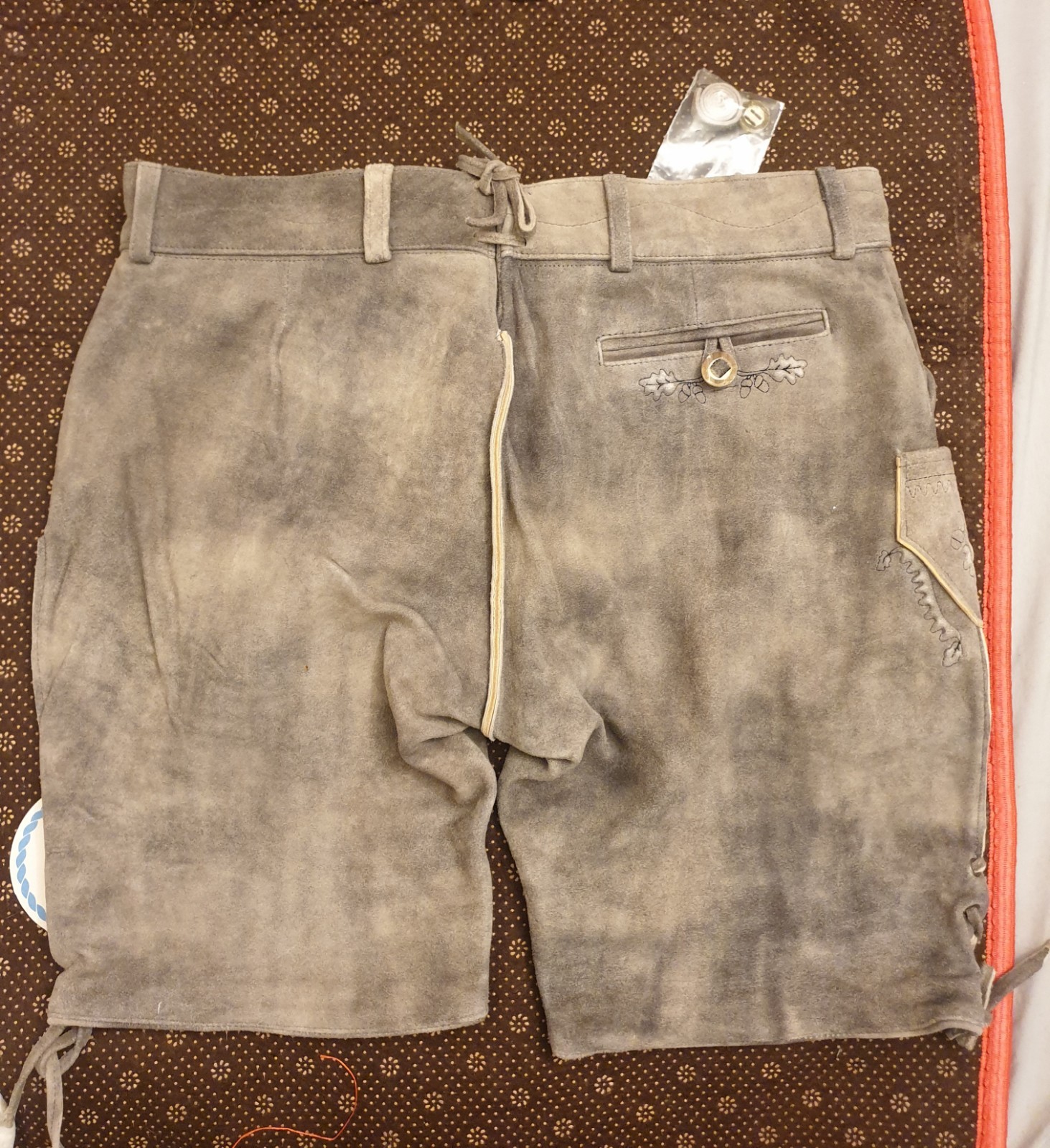 NEW German Oktoberfest Bavarian Mens Trachten Lederhosen Pants Size 36