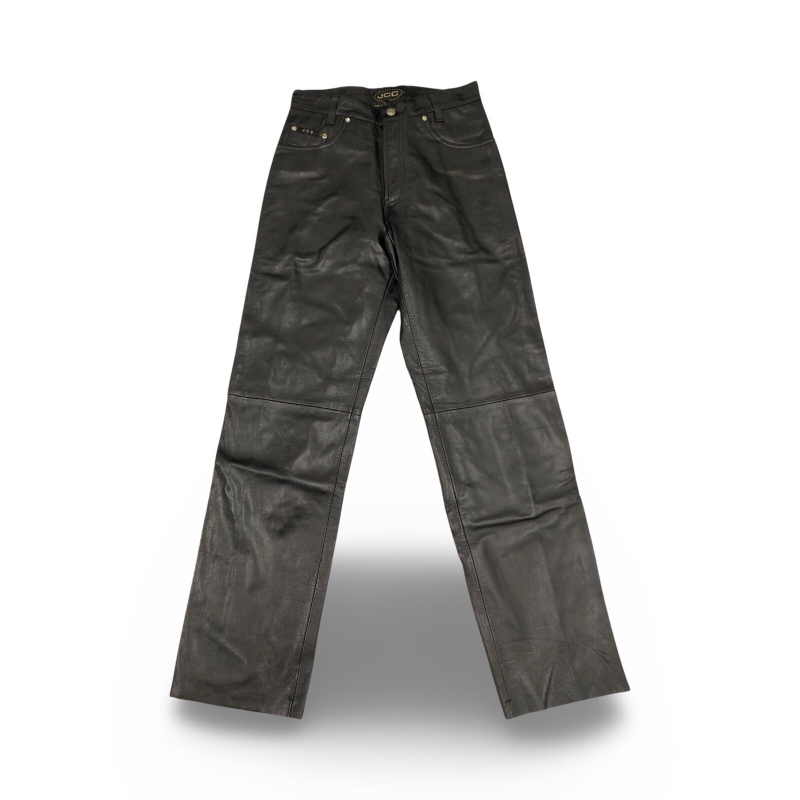 Herren Lederhose Echt Leder Hose Gr.42 Schwarz Sonderangebot Einzelstück
