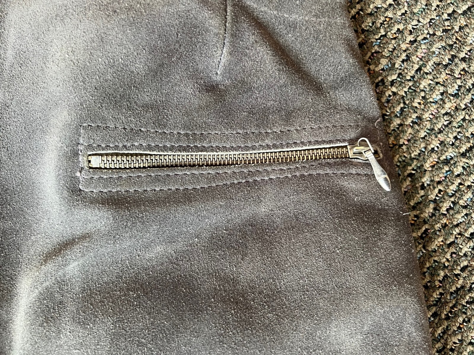 Vintage German Bavarian Gray Leather Suede Lederhosen Shorts