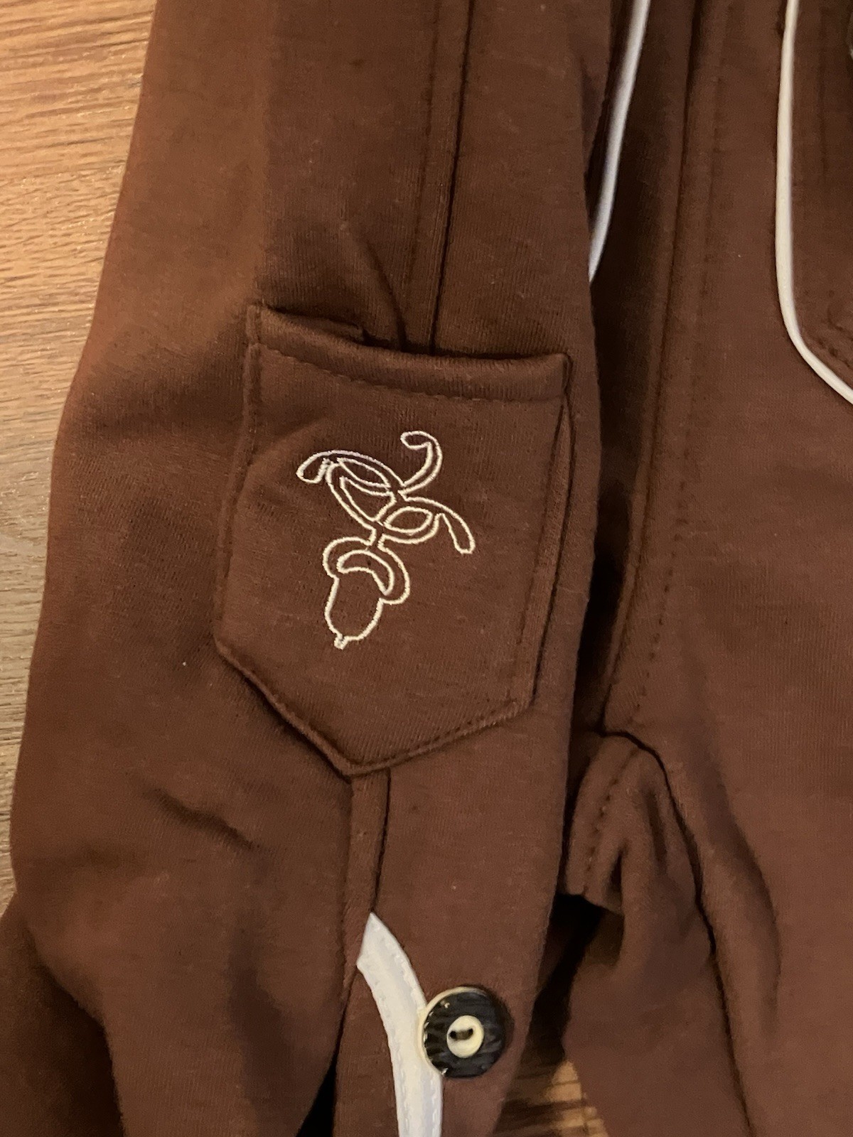Schoneberger Adam Lederhosen Shorts Sweatpants Knit Brown Size S NWT Octoberfest