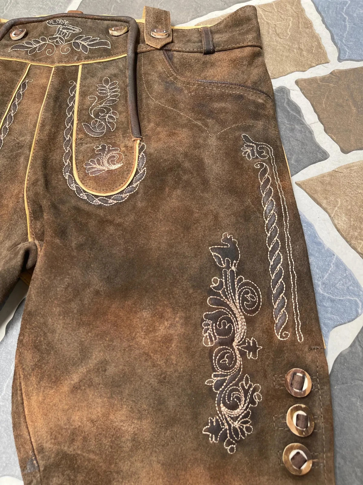 Authentic Bavarian Lederhosen Genuine German Oktoberfest Men’s Leather Trachten