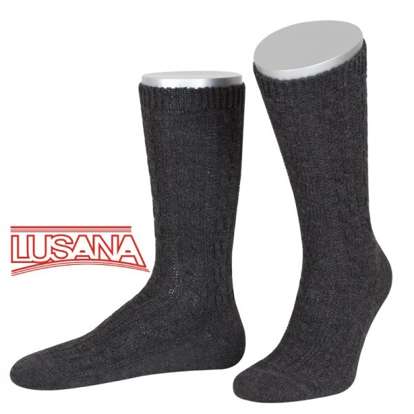 Lusana German Bavarian European Sportstutzen Knit Wool Socks for Lederhosen
