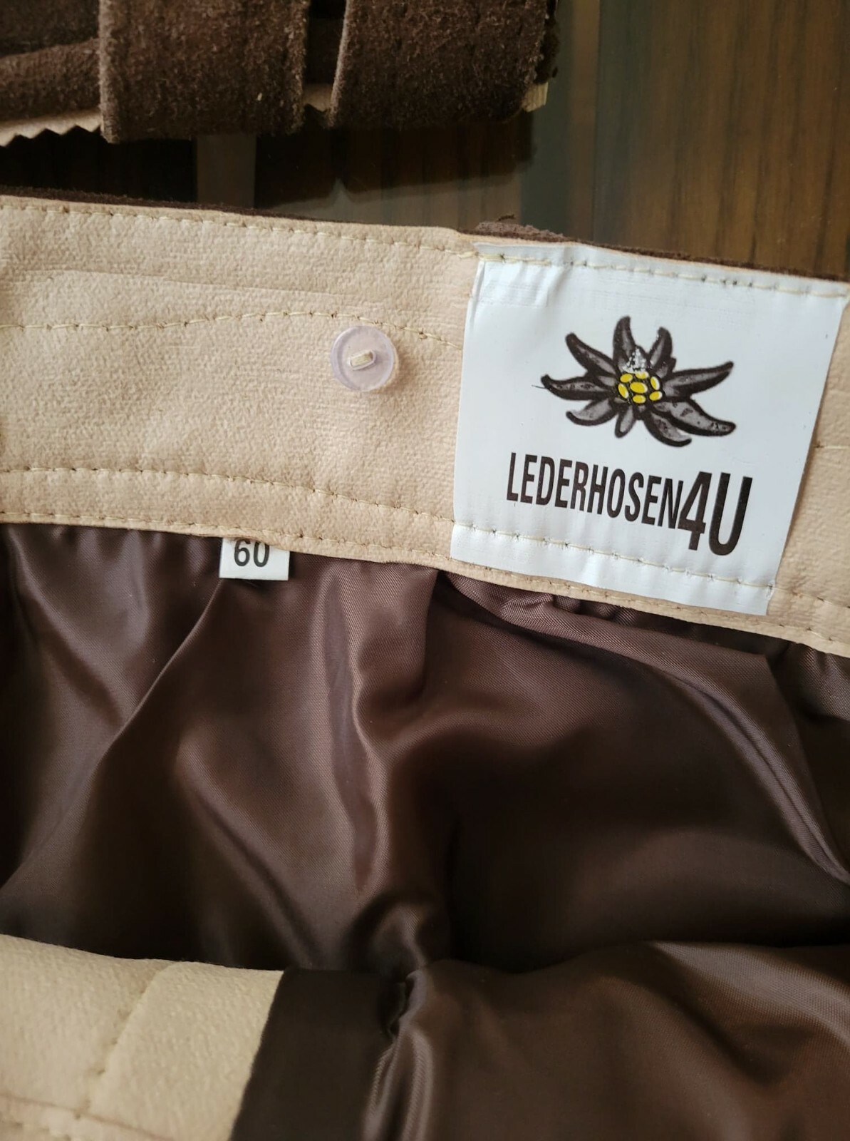 BAVARIA TRACHTEN Lederhosen Men Genuine Leather Authentic German  Size 60
