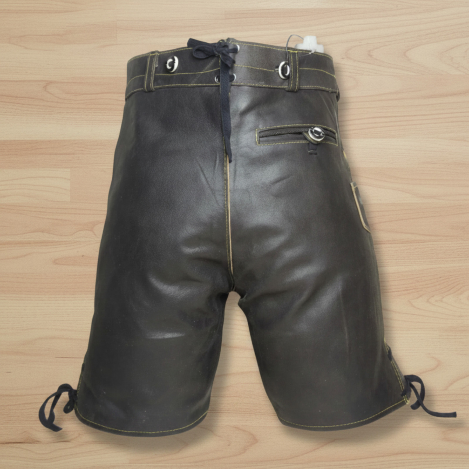 Lederhosen Men Octorberfest Genuine Leather Golden Brown Antique