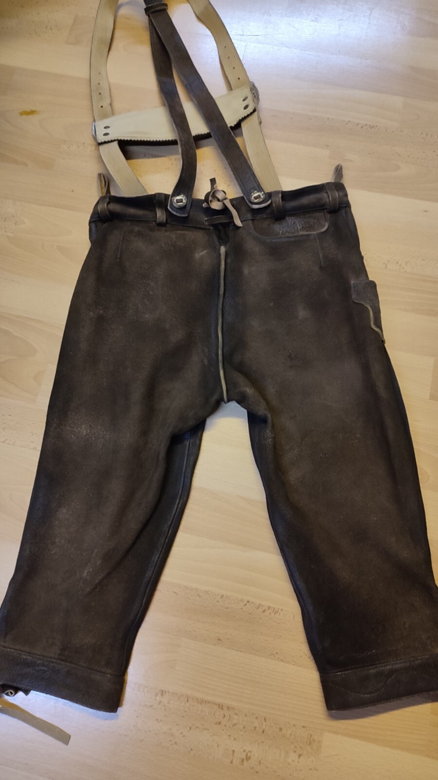 Traditional Lederhosen, knee band deer Lederhosen Fox antique brown size 48.50% reduction