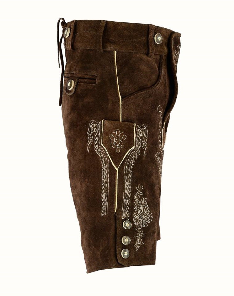 BAVARIAN TRACHTEN MEN WEAR OKTOBERFEST SHORTS LEDERHOSEN SHORTS 30″ TO 42″ SIZE